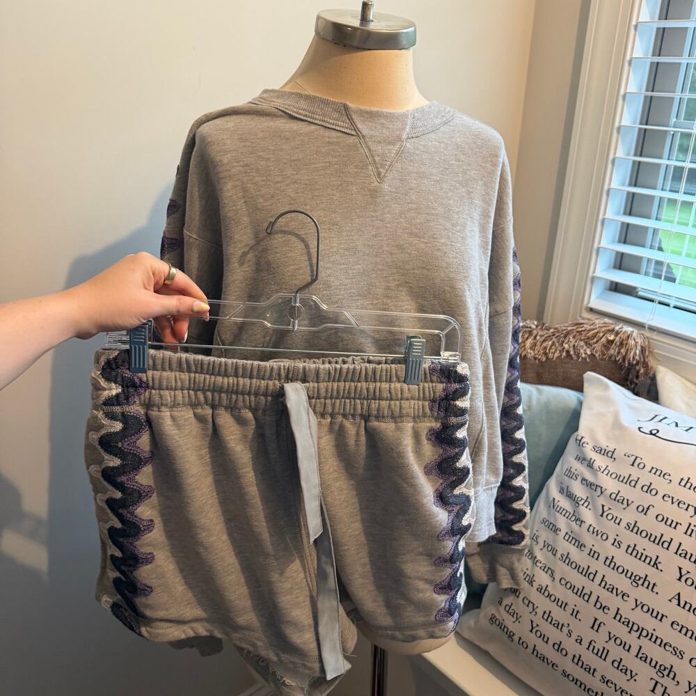 Free People Movement Crewneck and Shorts